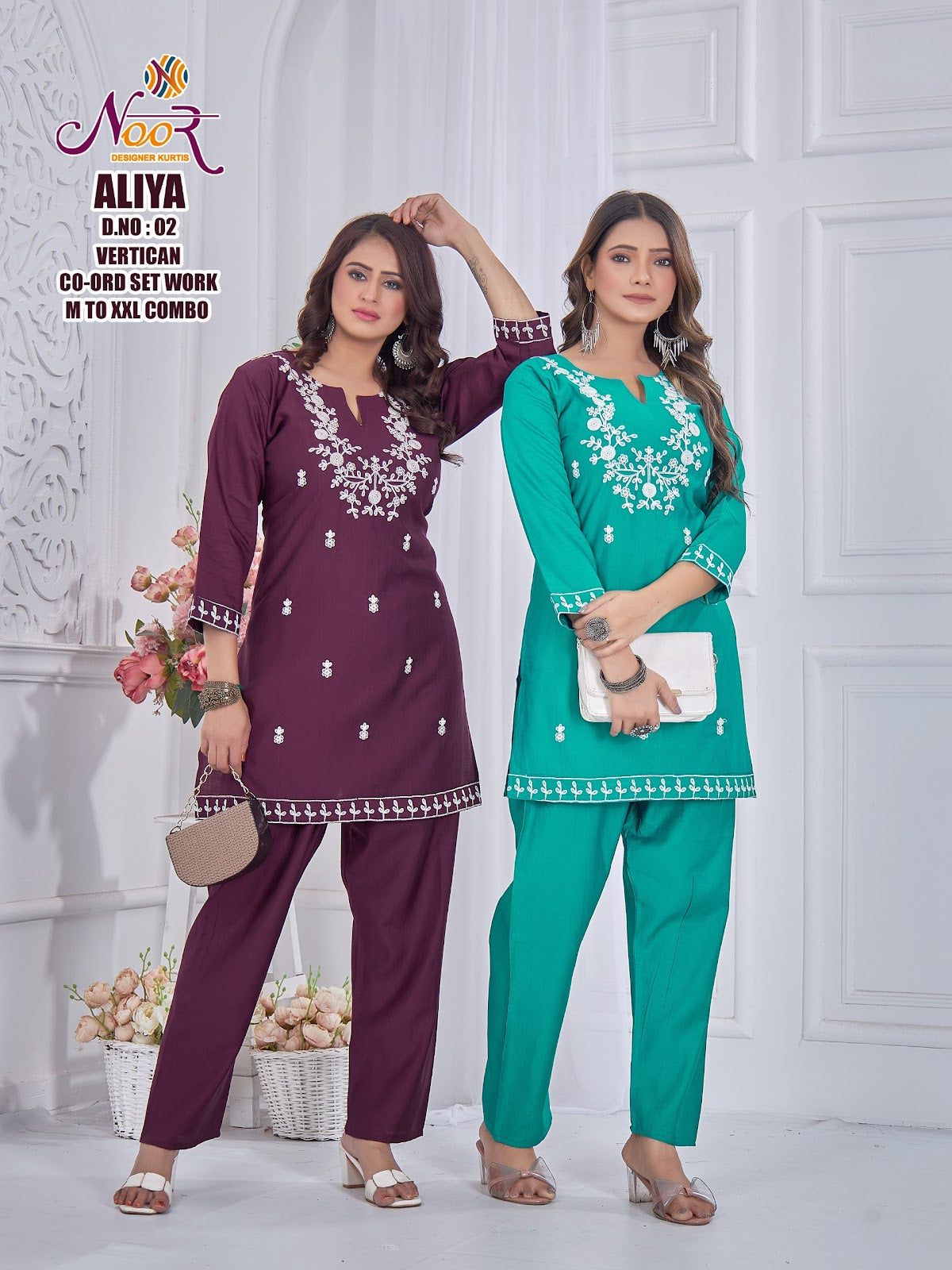 Aliya Noor Vertican Co Ord Set Supplier India