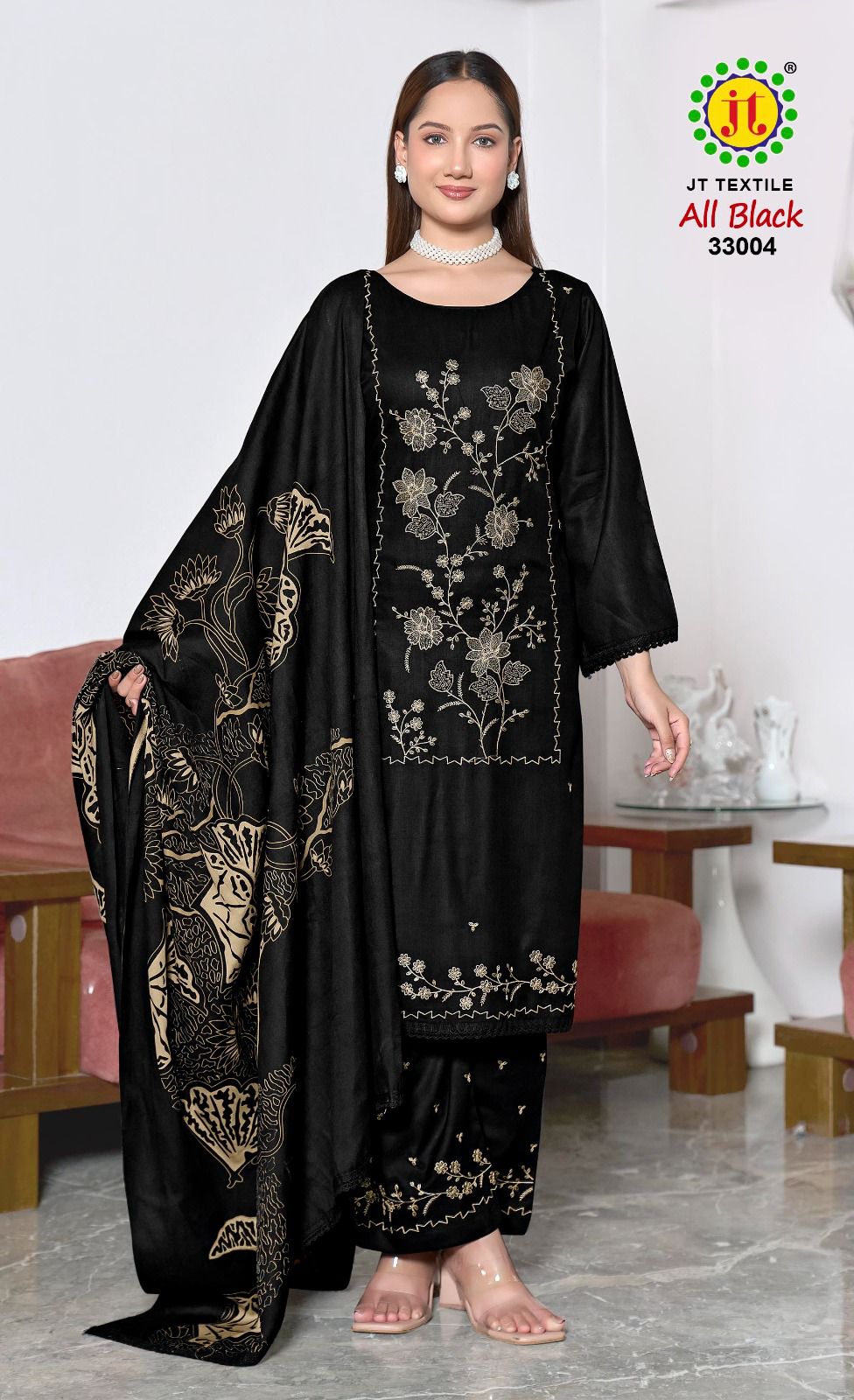 All Black Vol 33 Jt Rayon Pant Style Suits Manufacturer Gujarat