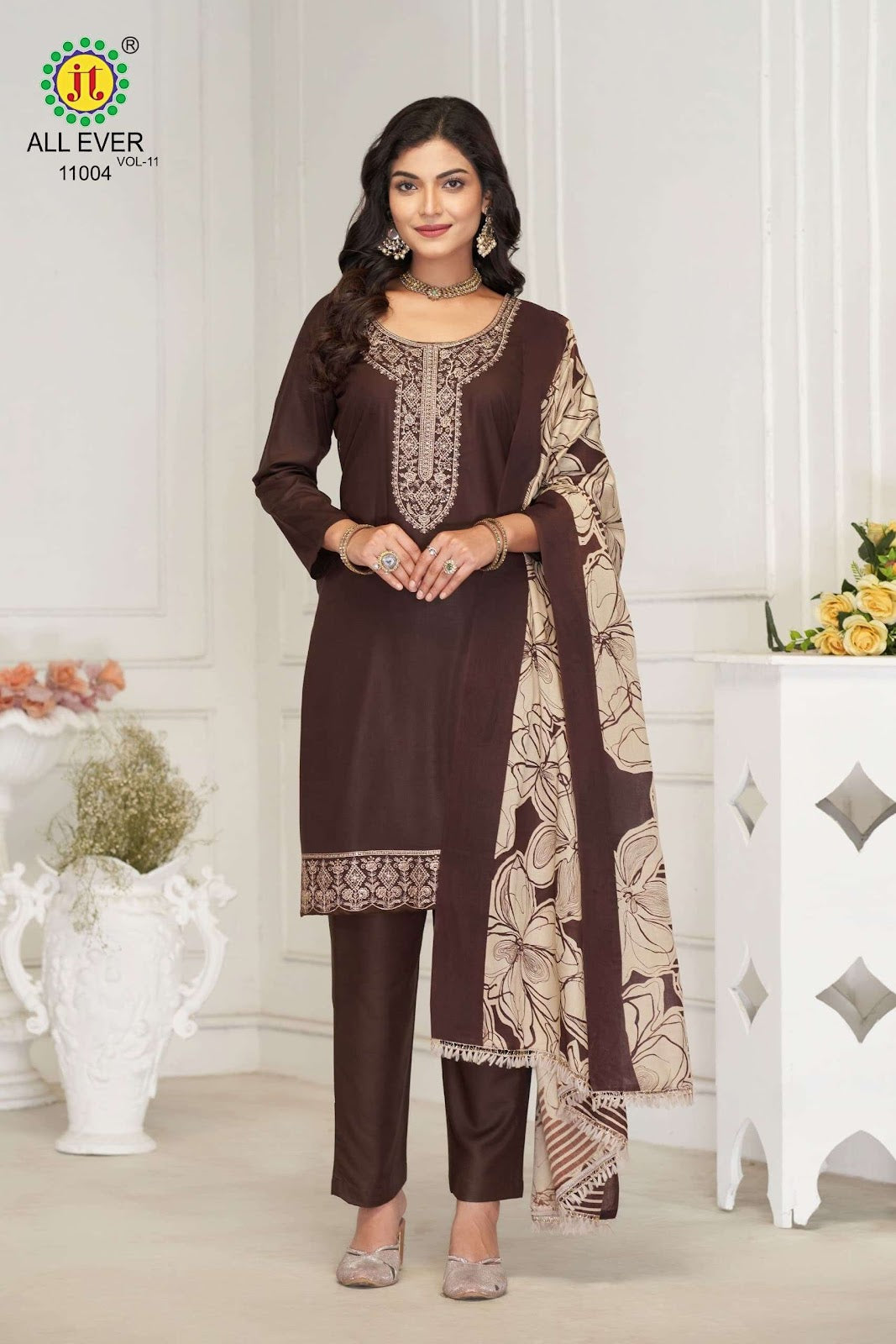 All Ever Vol 11 Jt Rayon Pant Style Suits Supplier India