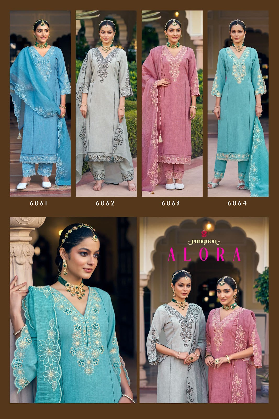 Alora Rangoon Cotton Readymade Suits Manufacturer Gujarat