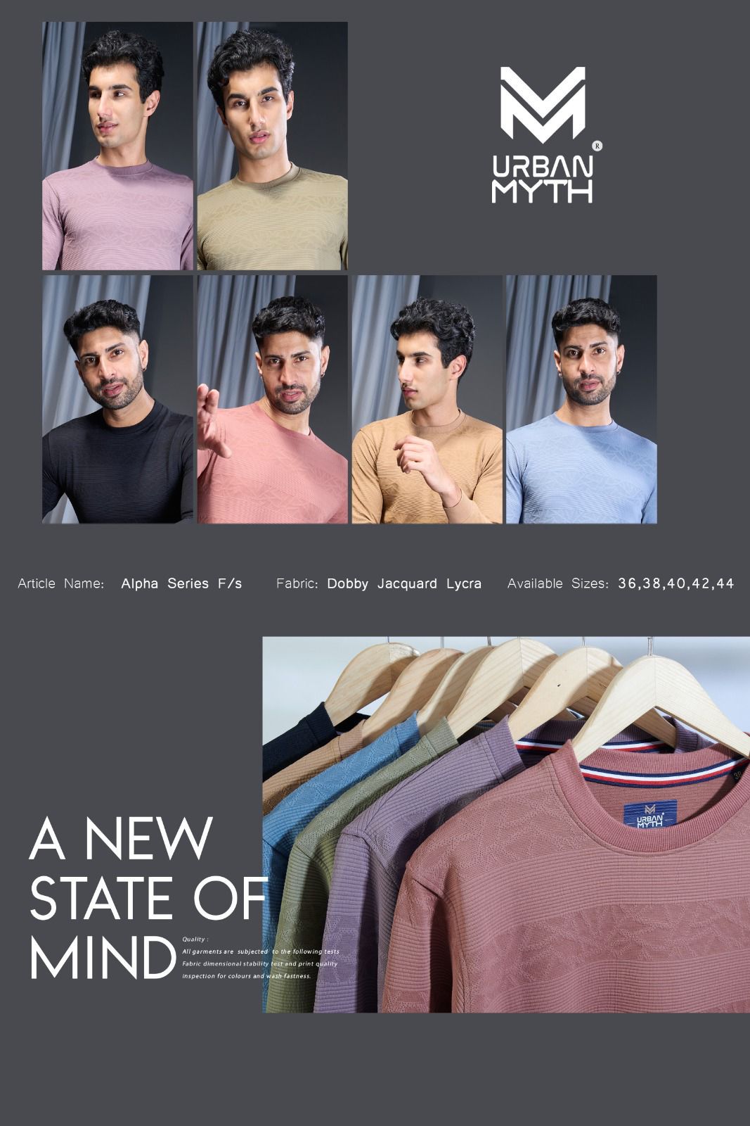 Alpha Series Urban Myth Imported Mens Tshirts Manufacturer Gujarat