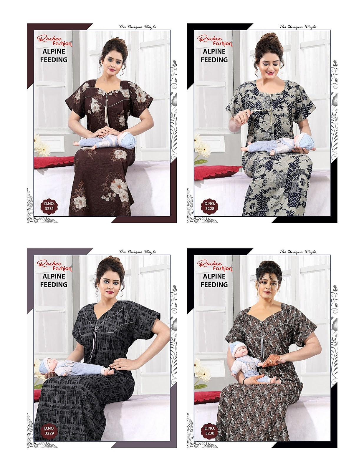 Alpine 052725 Ruchee Fashion Feeding Night Gown Supplier