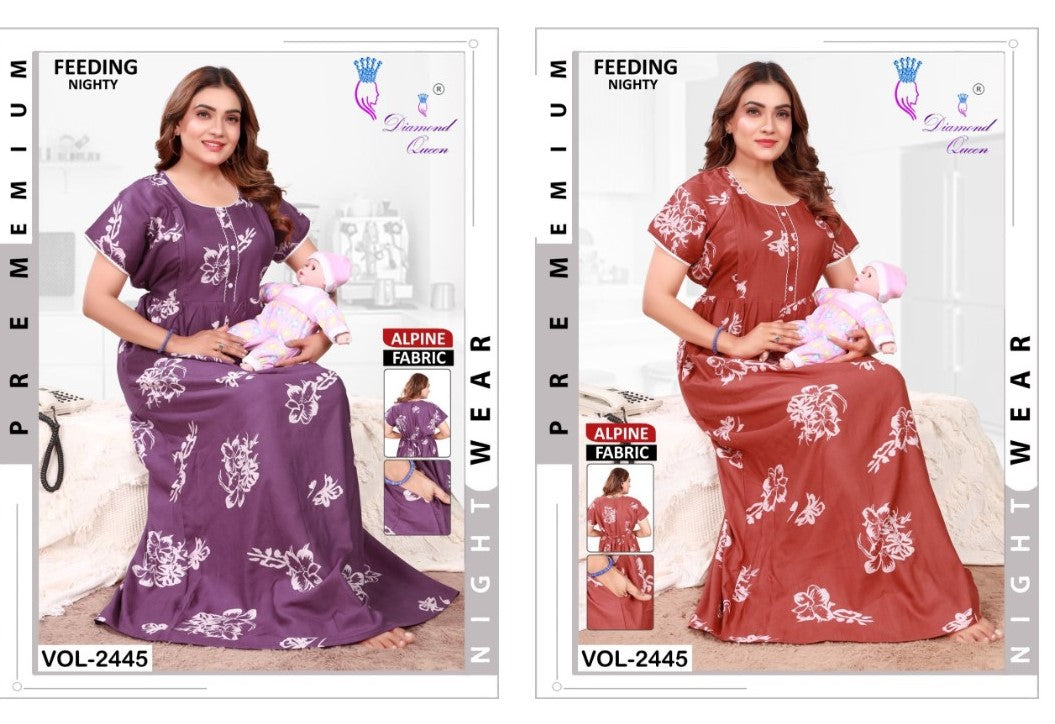 Alpine 1311 Diamond Queen Feeding Night Gown Wholesaler Gujarat
