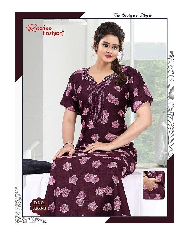 Alpine 260625 Ruchee Fashion Night Gowns Wholesale Rate
