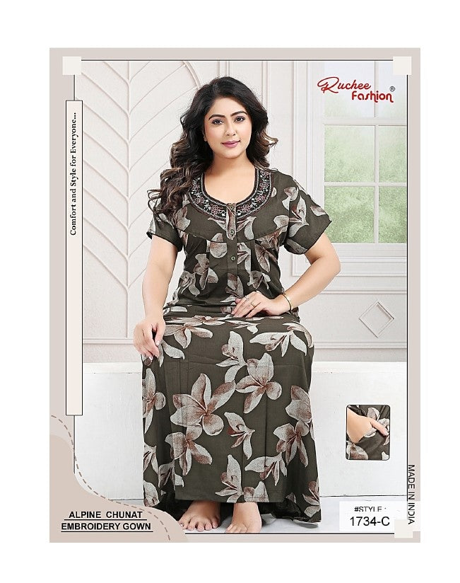 Alpine Chunat 1908 Ruchee Fashion Night Gowns Supplier Ahmedabad