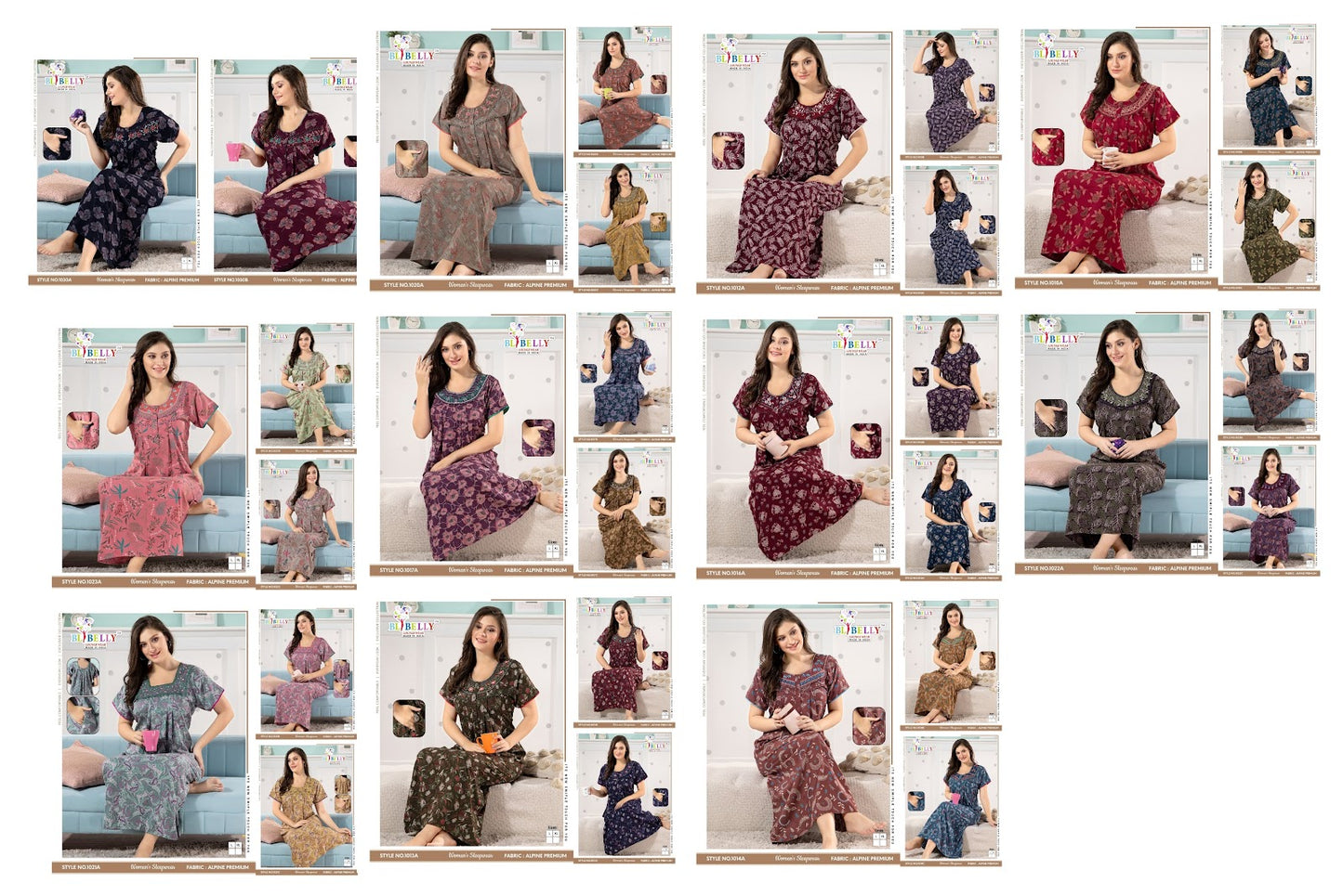 Alpine Premium 231224 Belly Night Gowns Exporter