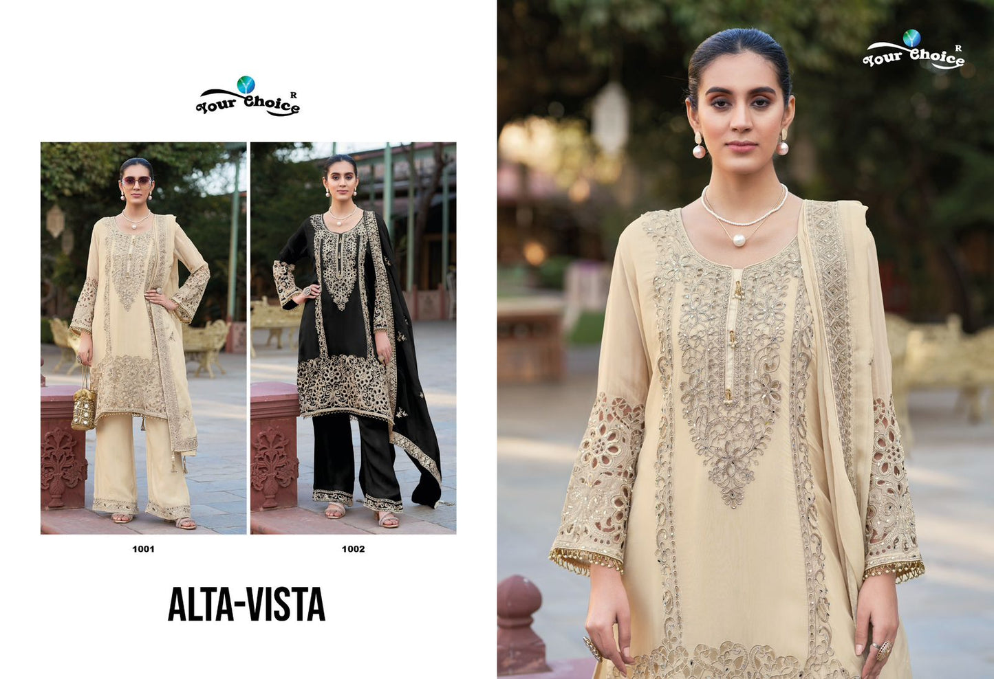 Alta Vista Your Choice Chinon Pakistani Readymade Suits Wholesale