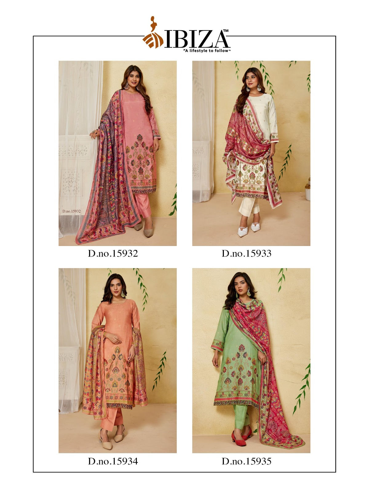 Alveera Ibiza Pure Pant Style Suits Manufacturer India