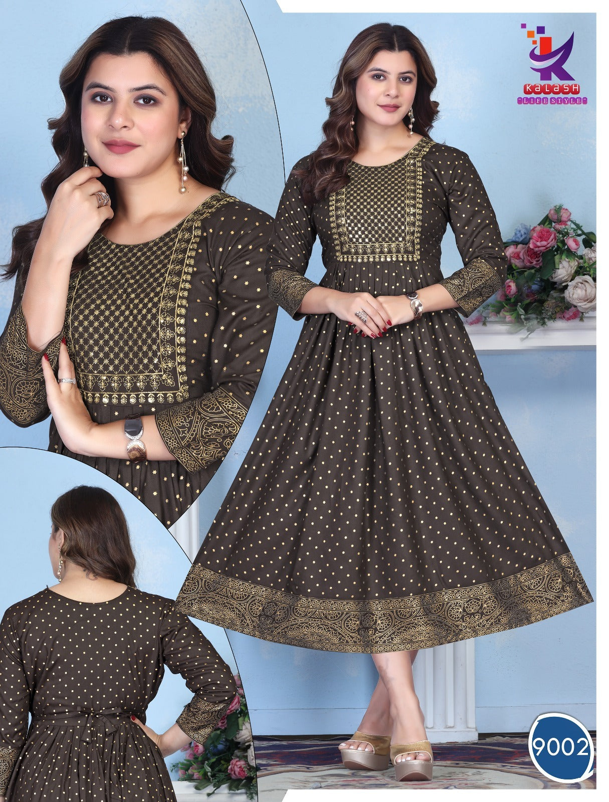 Always Bindaas Mlm Kalash Lifestyle Rayon 14Kg Anarkali Kurtis Supplier India