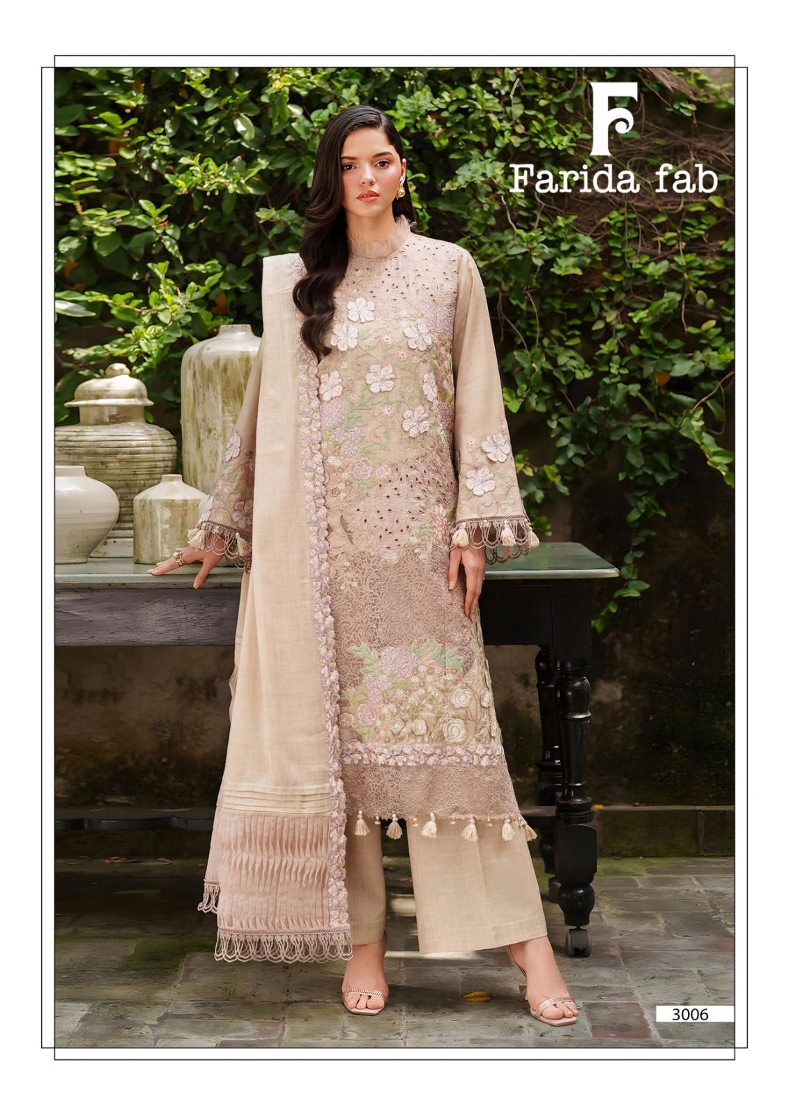 Amara Vol 3 Farida Fab Lawn Cotton Karachi Salwar Suits Wholesaler Gujarat