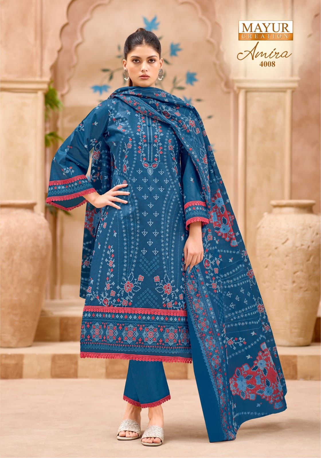 Amira Vol 4 Mayur Creation Cotton Karachi Salwar Suits Supplier