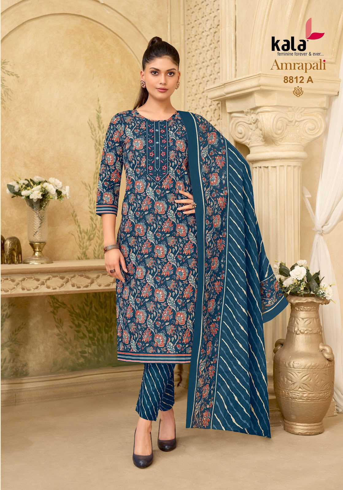 Amrapali Vol 2 Kala Readymade Cotton Pant Suits Manufacturer India