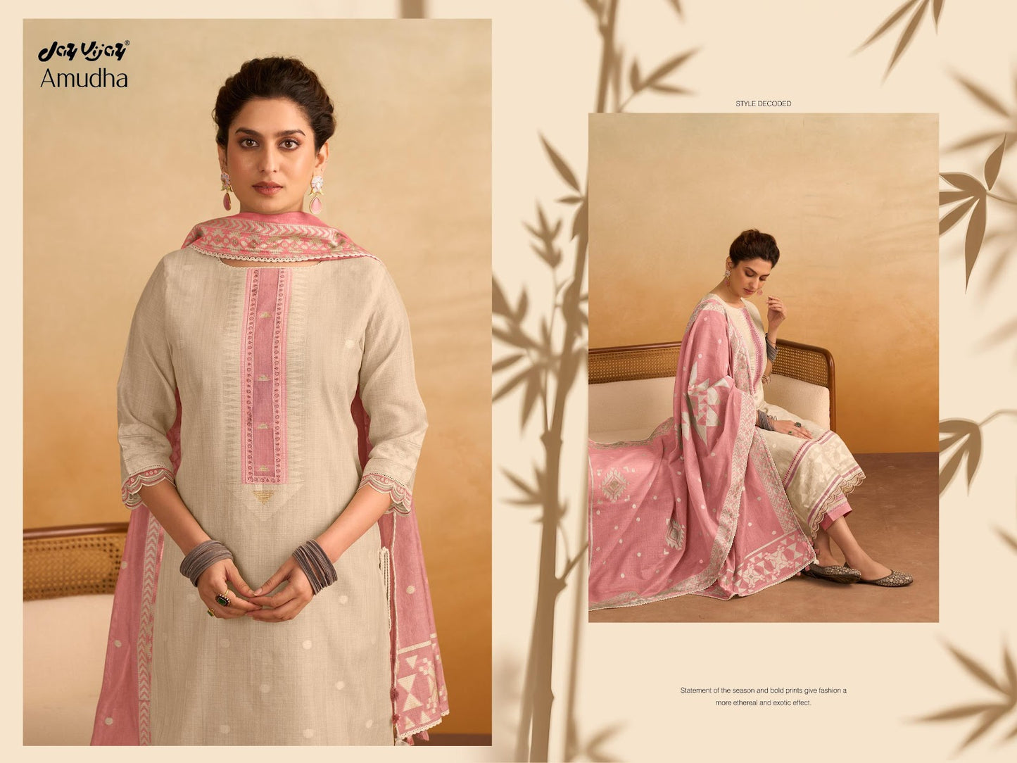 Amudha 3293 Jay Vijay Cotton Pant Style Suits Exporter Ahmedabad