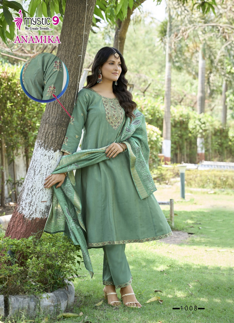 Anamika Vol 1 Mystic 9 Vertican Readymade Anarkali Suits Wholesale Rate