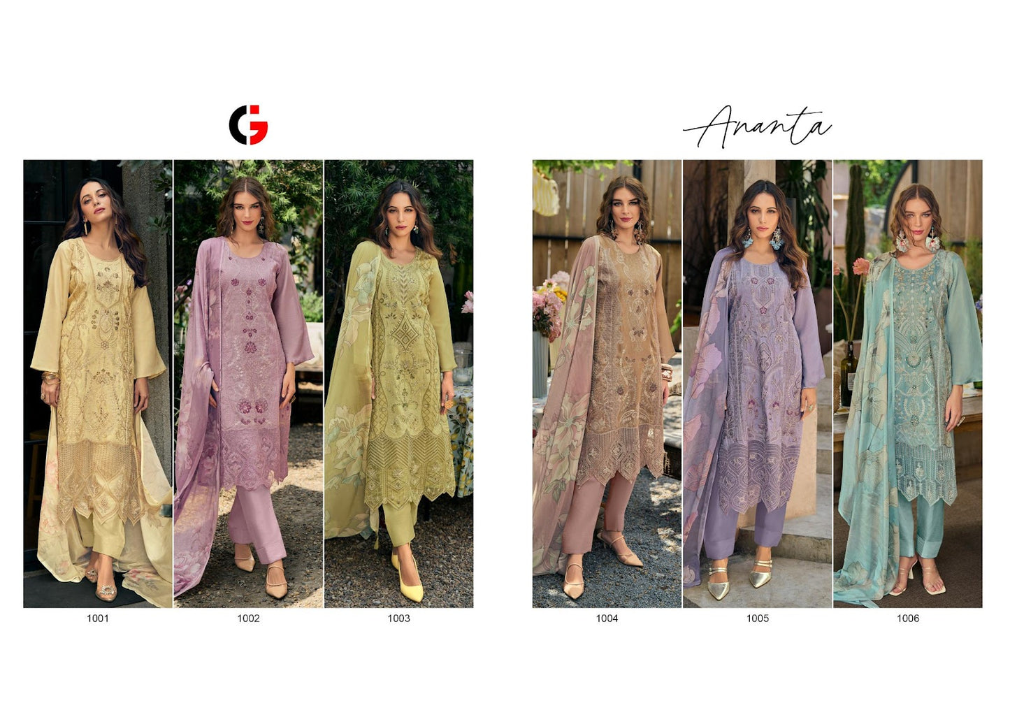 Ananta Gull Jee Simmer Pakistani Salwar Suits