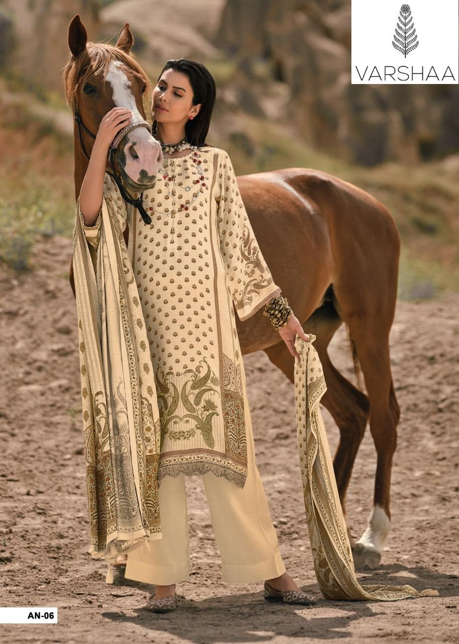 Ananya Varshaa Muslin Pant Style Suits Exporter