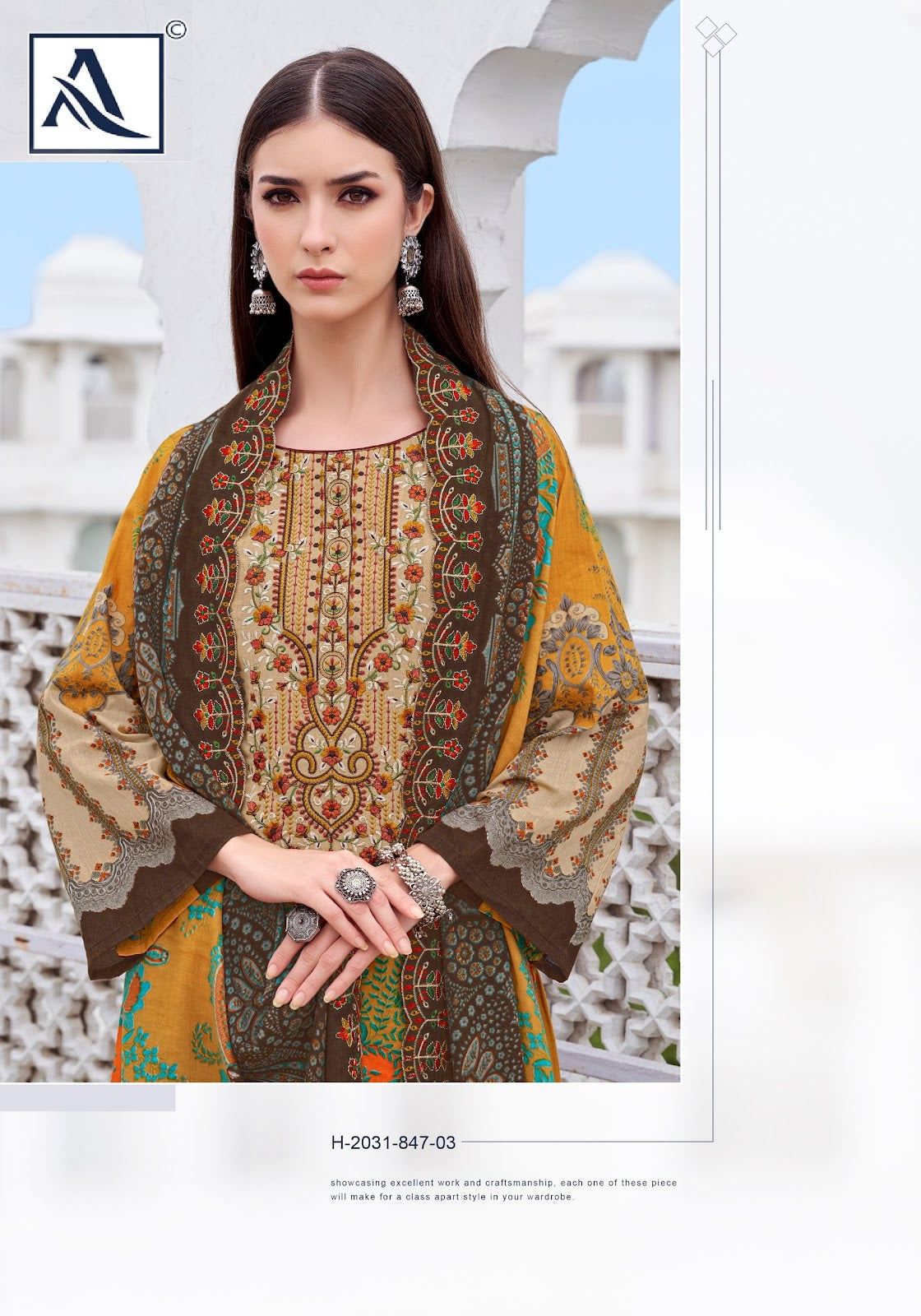 Anarkali Edition 7 Alok Cambric Karachi Readymade Suits Wholesale Rate