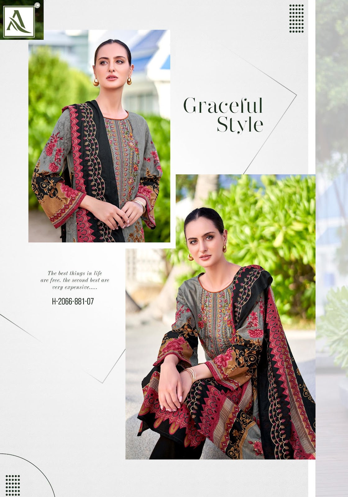 Anarkali Edition 8 Alok Cambric Cotton Karachi Salwar Suits Manufacturer Ahmedabad