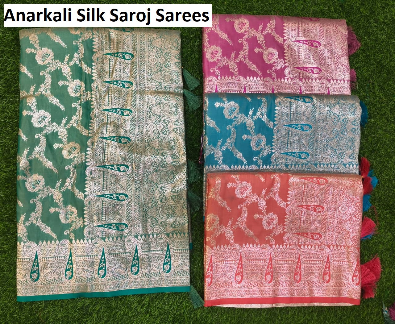 Anarkali Silk Saroj Satin Sarees Supplier