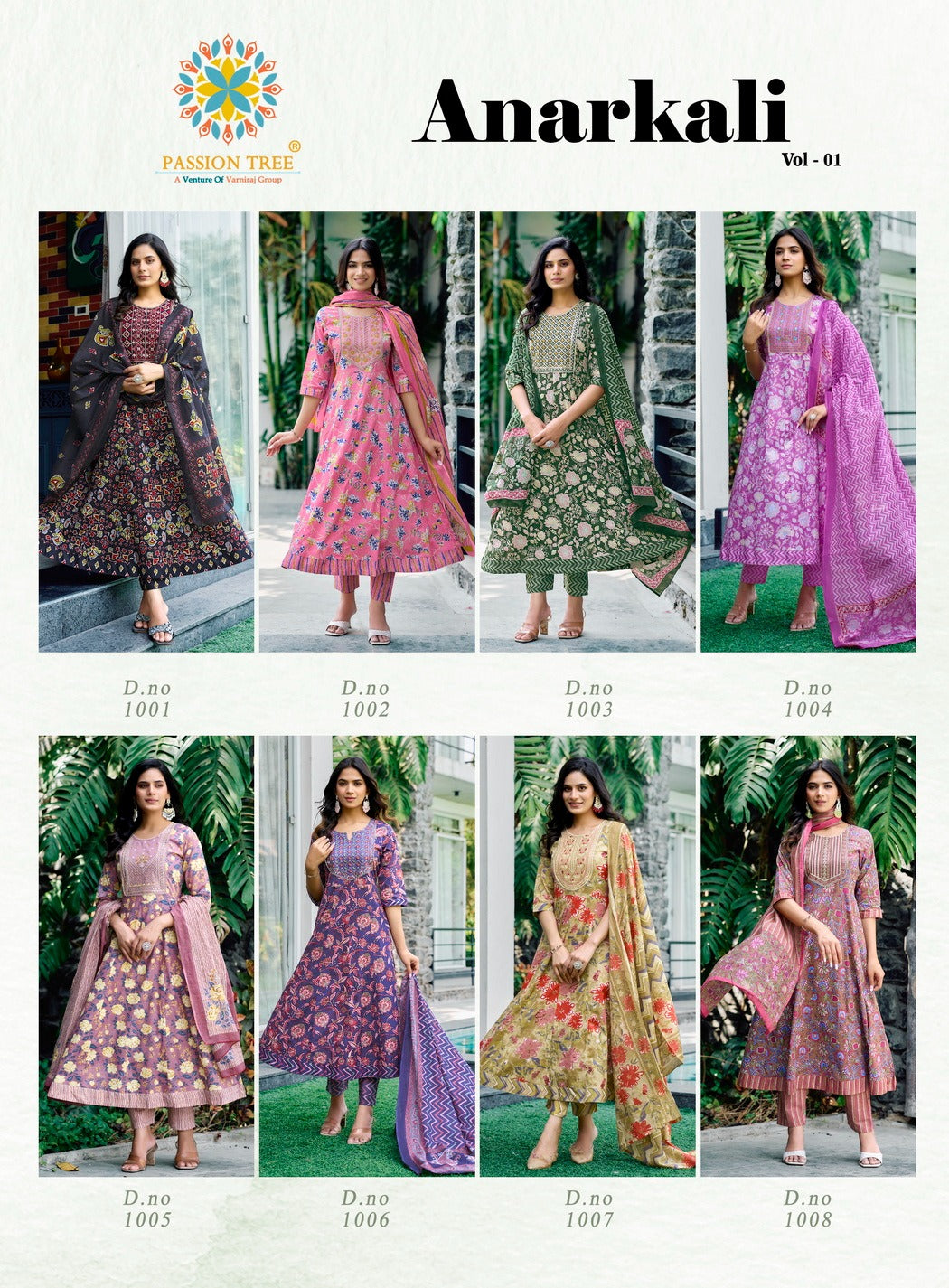 Anarkali Vol 1 Passion Tree Heavy Cotton Readymade Suits Wholesale Price