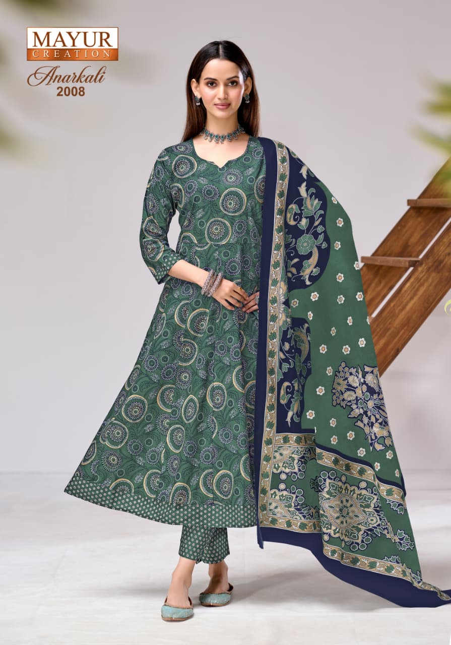 Anarkali Vol 2 Mayur Creation Readymade Cotton Pant Suits Supplier Ahmedabad