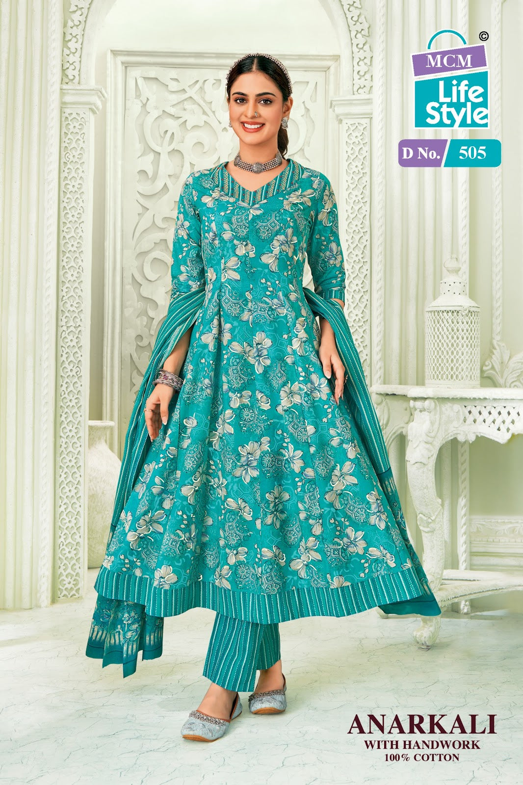 Anarkali Vol 5 Mcm Lifestyle Readymade Cotton Pant Suits Wholesaler Gujarat