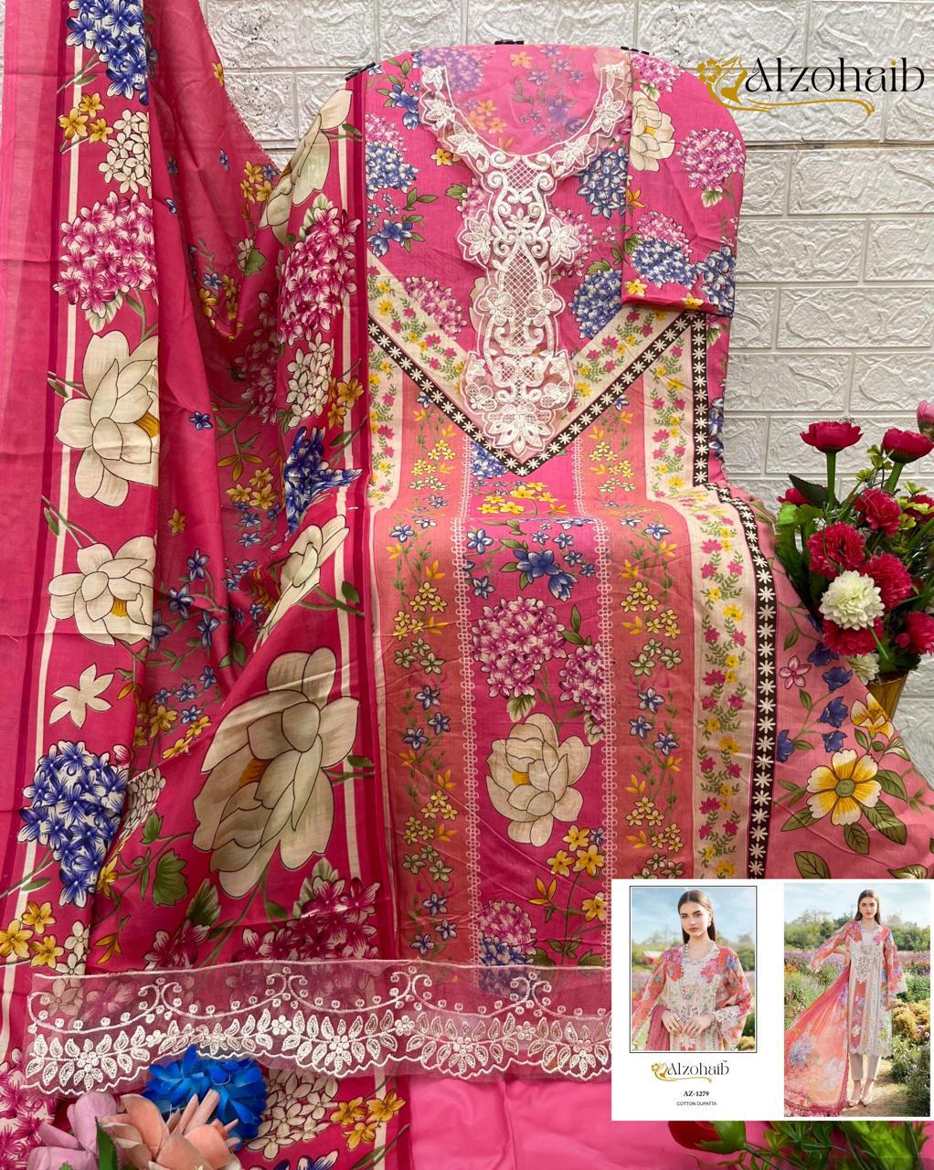 Anaya Al Zohaib Cotton Pakistani Patch Work Suits Wholesale