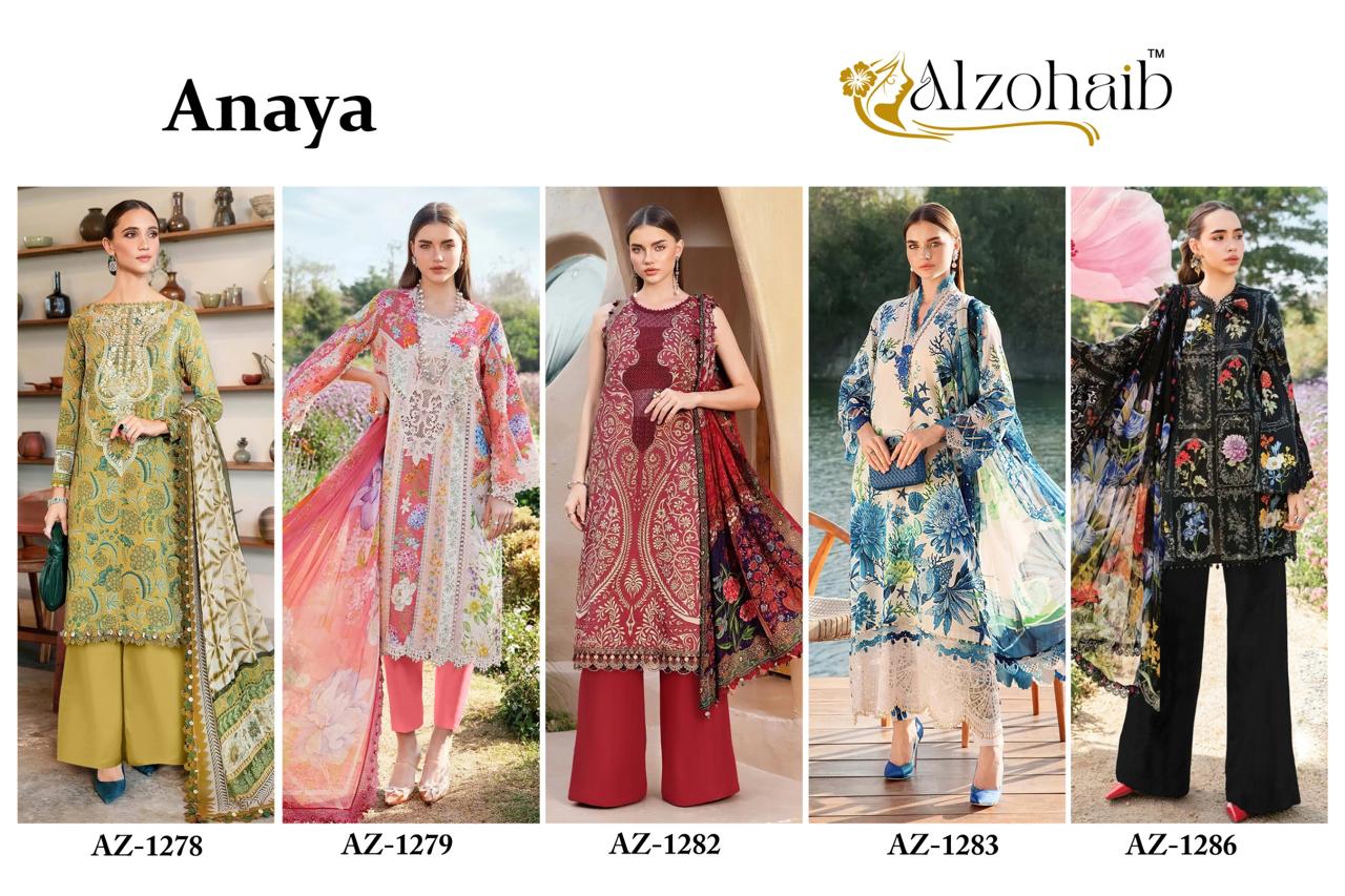 Anaya Al Zohaib Cotton Pakistani Patch Work Suits Wholesale