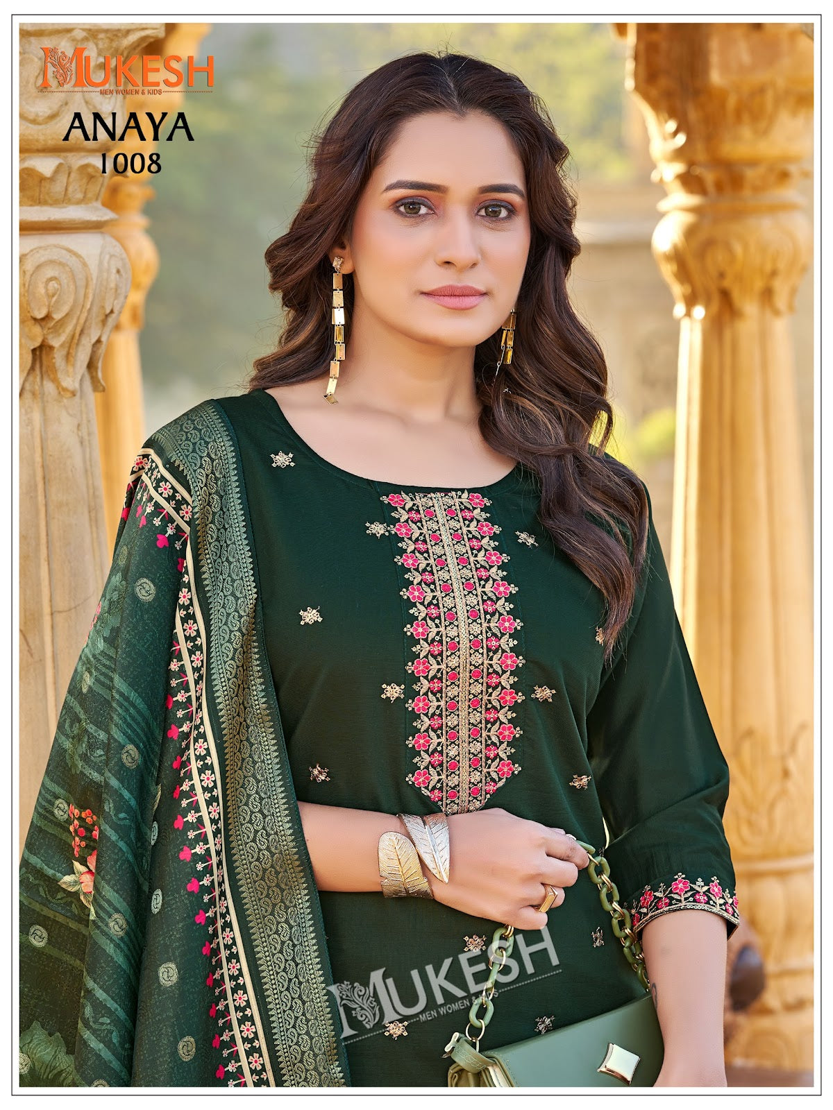 Anaya Mukesh Banwery Gadwal Silk Readymade Pant Style Suits Supplier Gujarat
