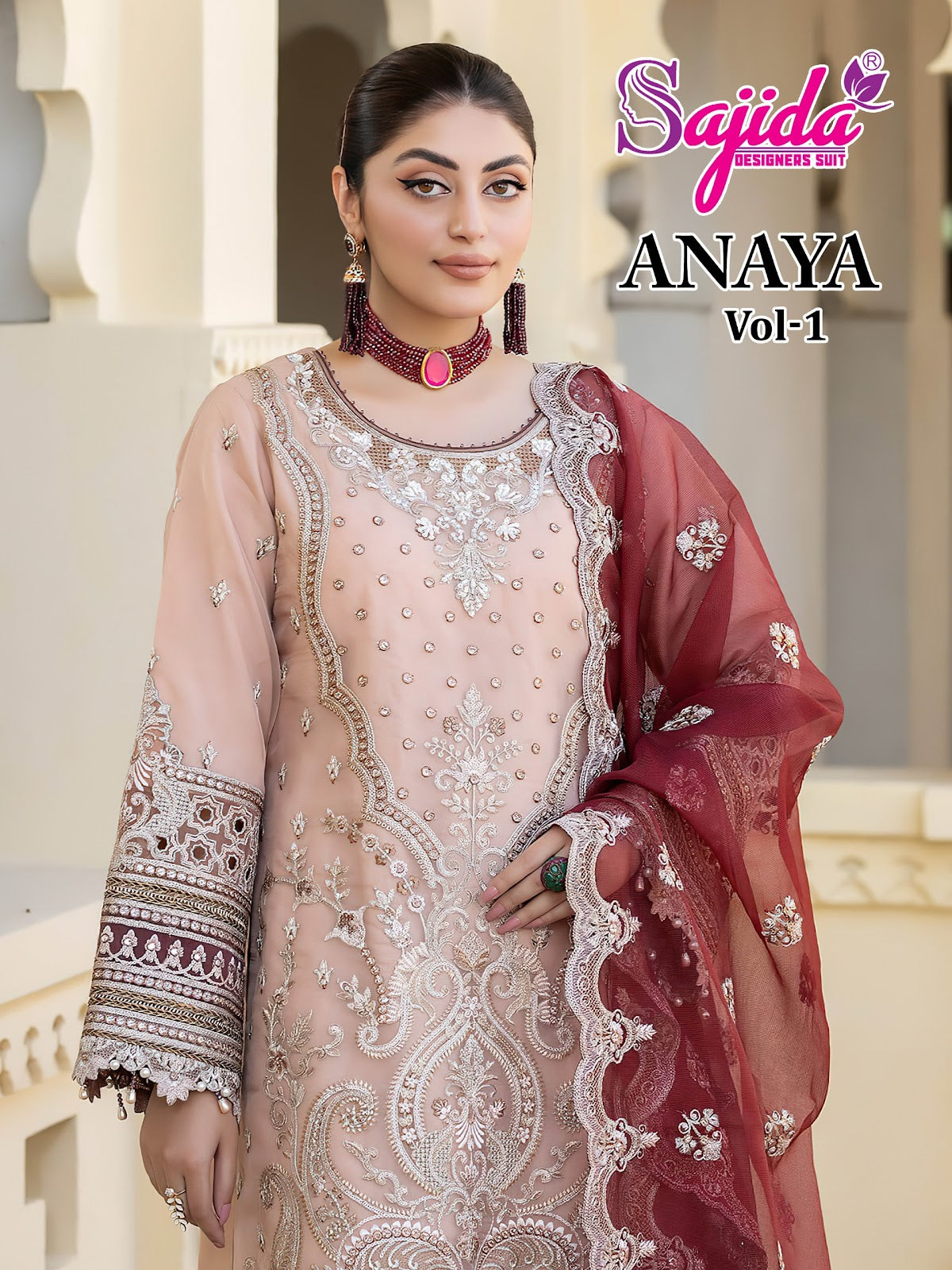 Anaya Vol 1 Sajida Georgette Pakistani Salwar Suits Supplier Ahmedabad