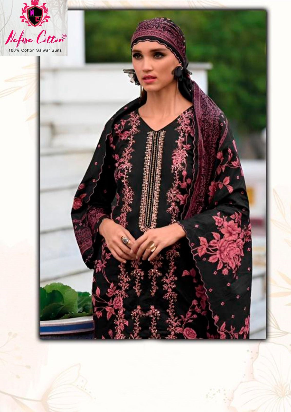 Andaaz Vol 8 Nafisa Cotton Karachi Salwar Suits Exporter Ahmedabad