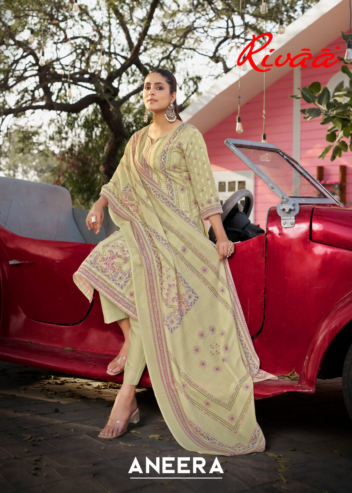 Aneera Rivaa Cotton Plazzo Style Suits Exporter Ahmedabad