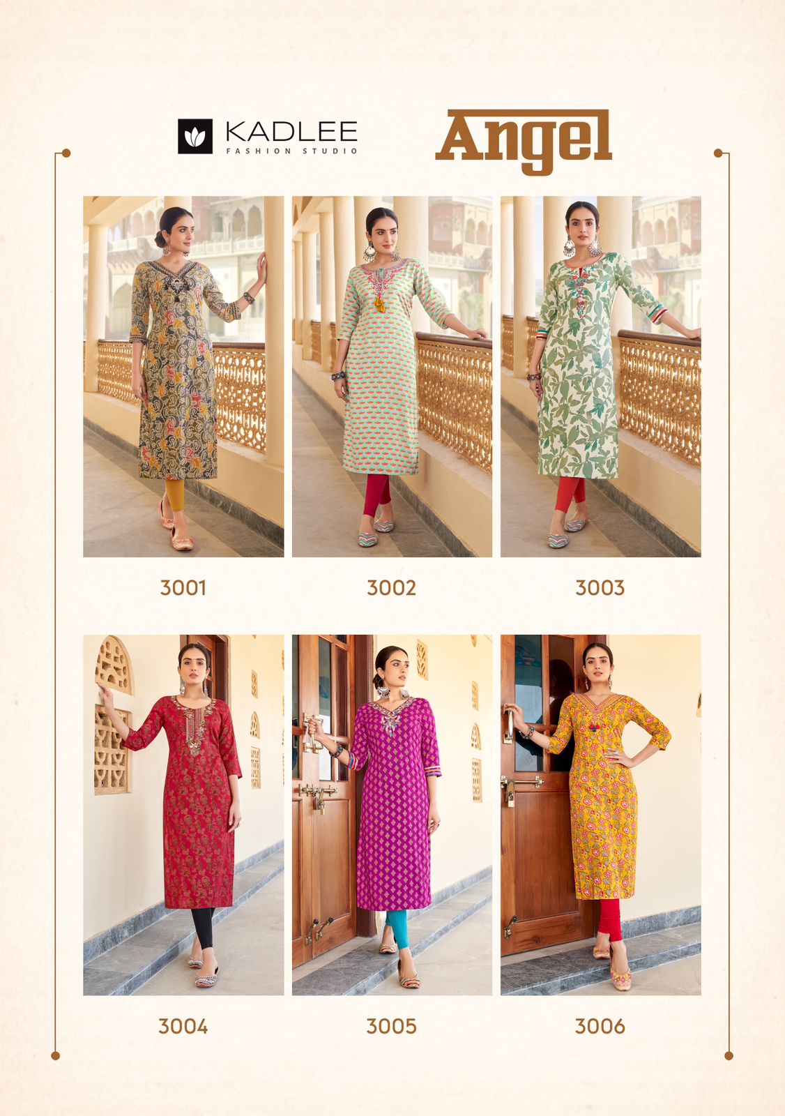 Angel Kadlee Rayon Straight Cut Kurtis