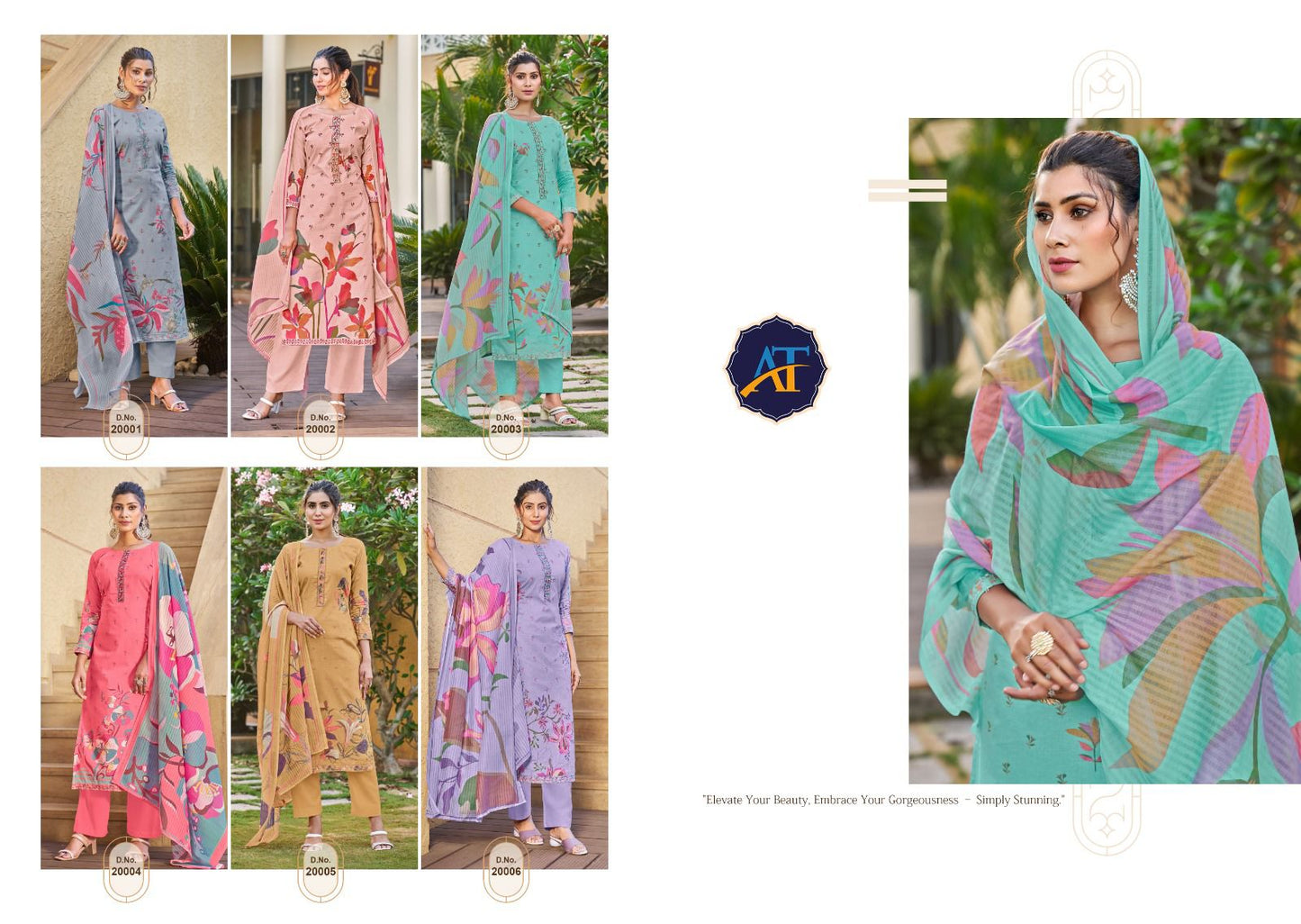 Anghari At Lawn Cotton Pant Style Suits Manufacturer Ahmedabad
