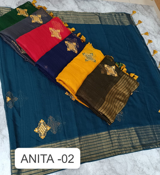 Anita 2 Kalpveli Nilgiri Chiffon Sarees Manufacturer Ahmedabad