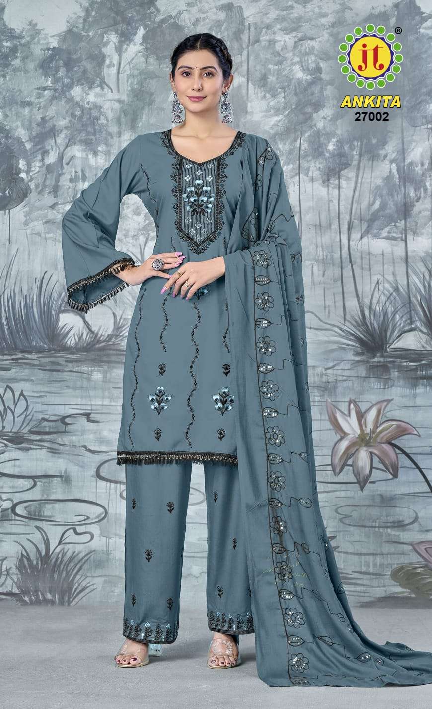 Ankita Vol 27 Jt Rayon Pant Style Suits Supplier Ahmedabad