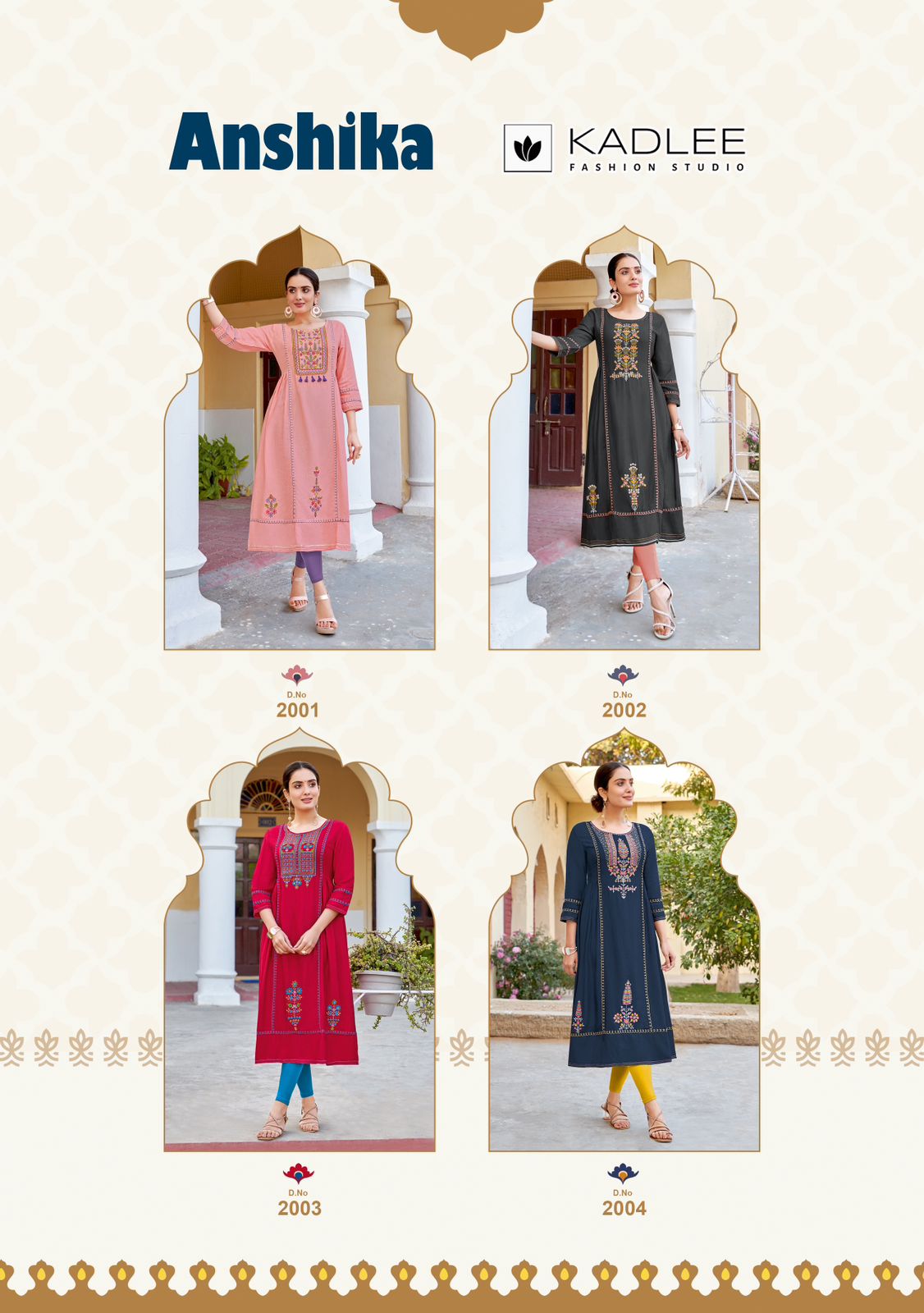 Anshika Kadlee Rayon Anarkali Kurtis