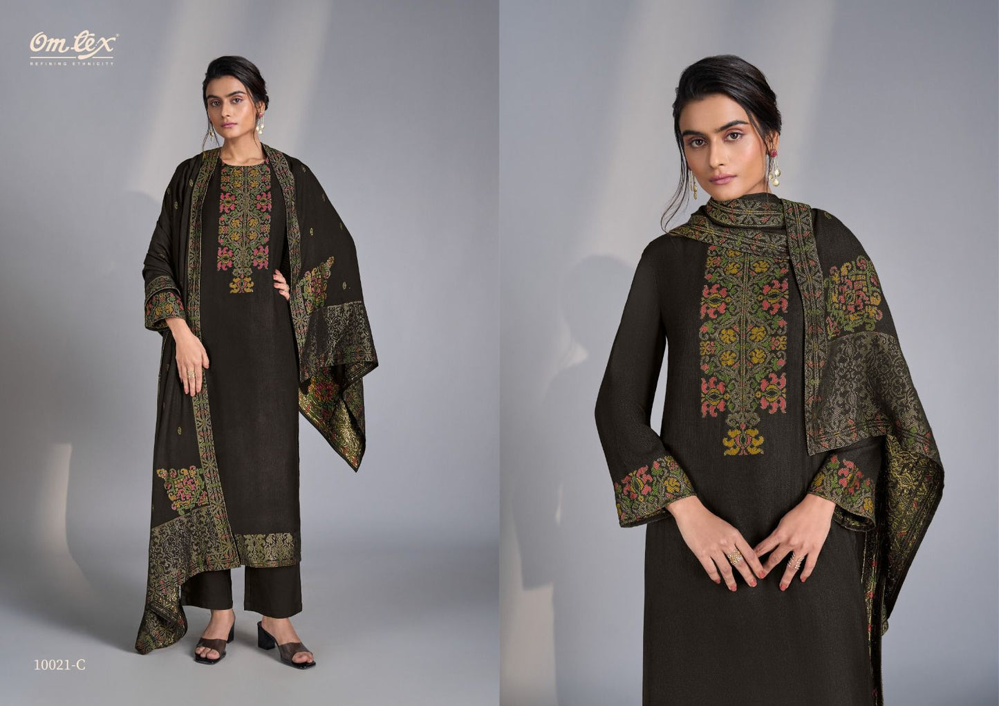 Antonella Omtex Pashmina Suits Exporter Gujarat