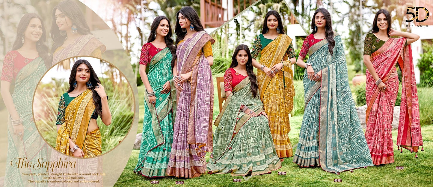 Anuya 5D Designer Soft Silk Sarees Wholesaler Ahmedabad