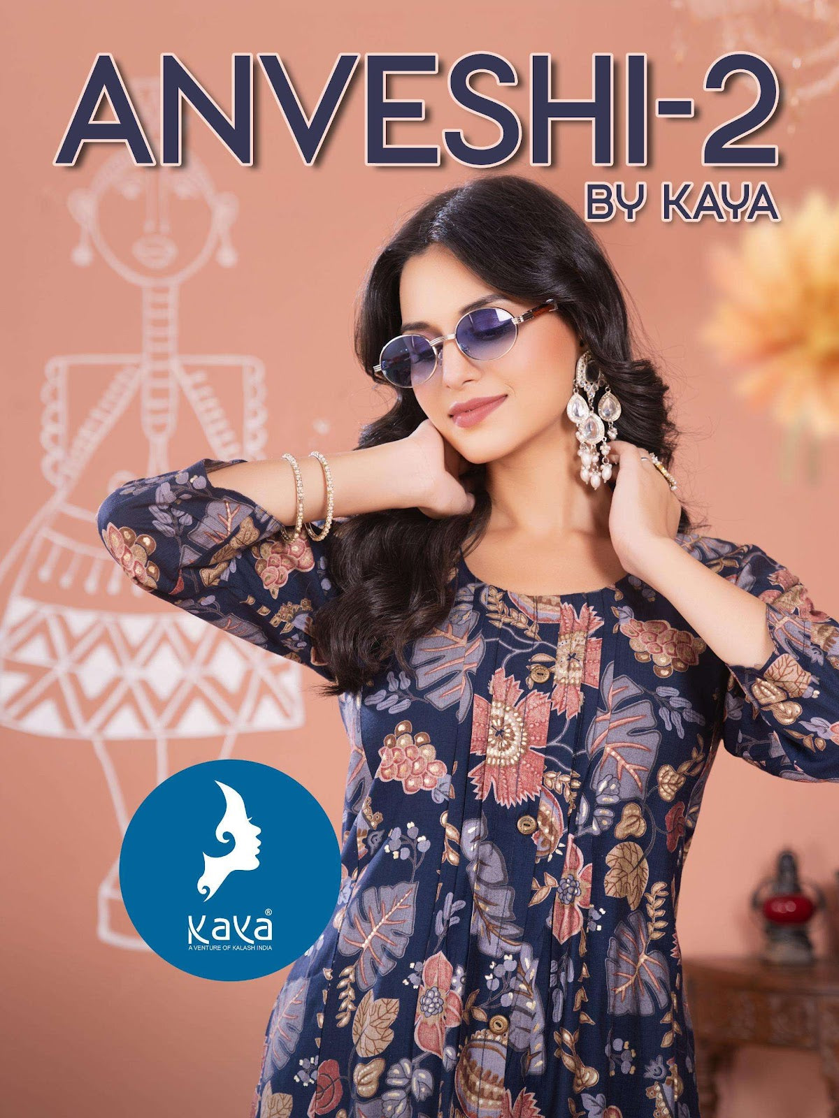 Anveshi Vol 2 Kaya Vertican Kurti Pant Set Manufacturer