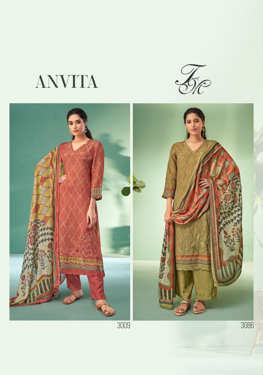 Anvita Tm Muslin Pant Style Suits Wholesaler
