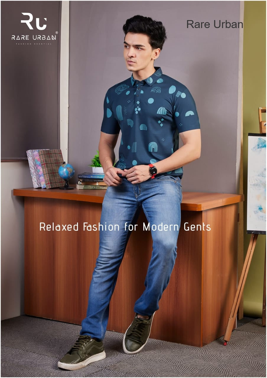 Aop Vol 5746 Rare Urban Tencil Lycra Mens Tshirts Supplier India