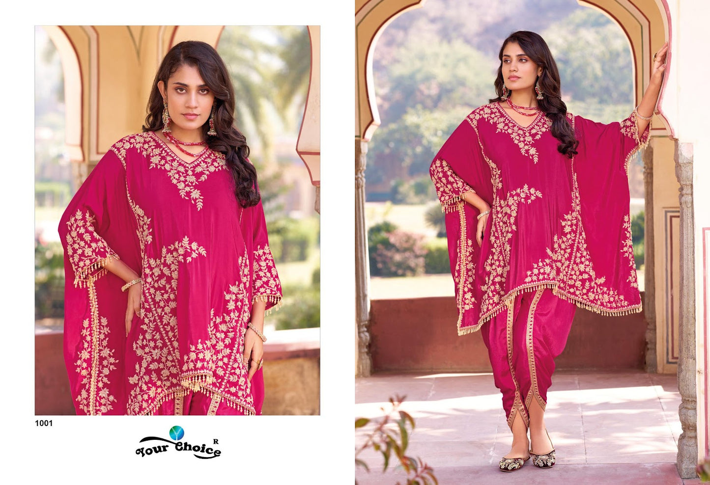 Apex Your Choice Chinon Kaftan Dhoti Set Wholesaler Gujarat
