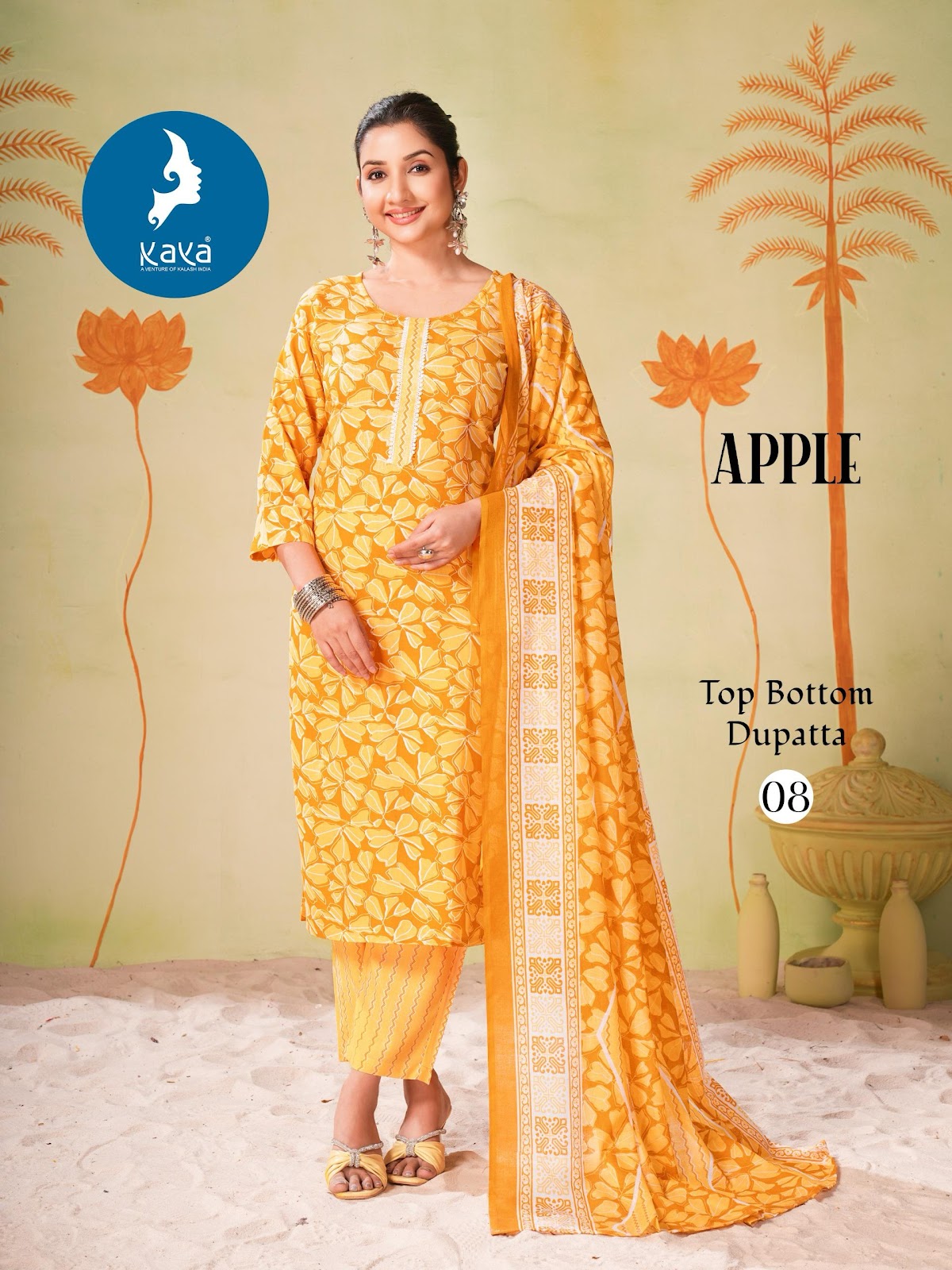 Apple Kaya Rayon Readymade Suits Supplier