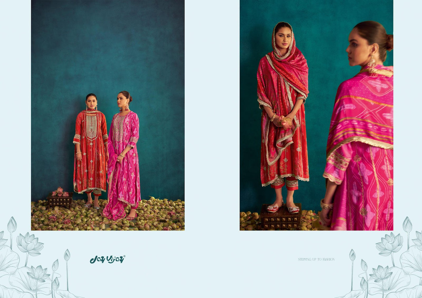 Aqsa Jay Vijay Pure Muslin Pant Style Suits Wholesale