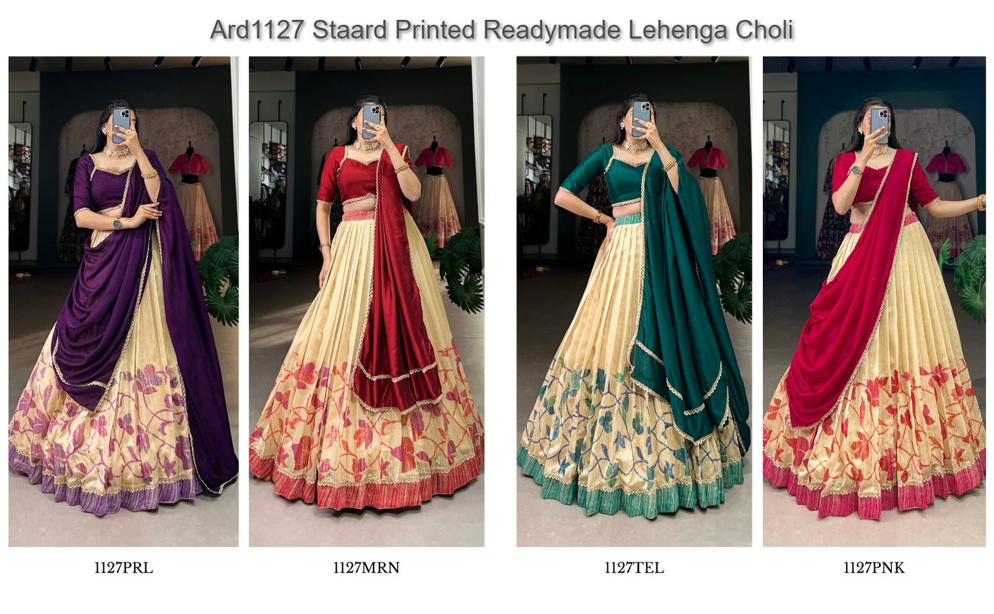 Ard1127 Staard Silk Readymade Lehenga Choli Wholesaler