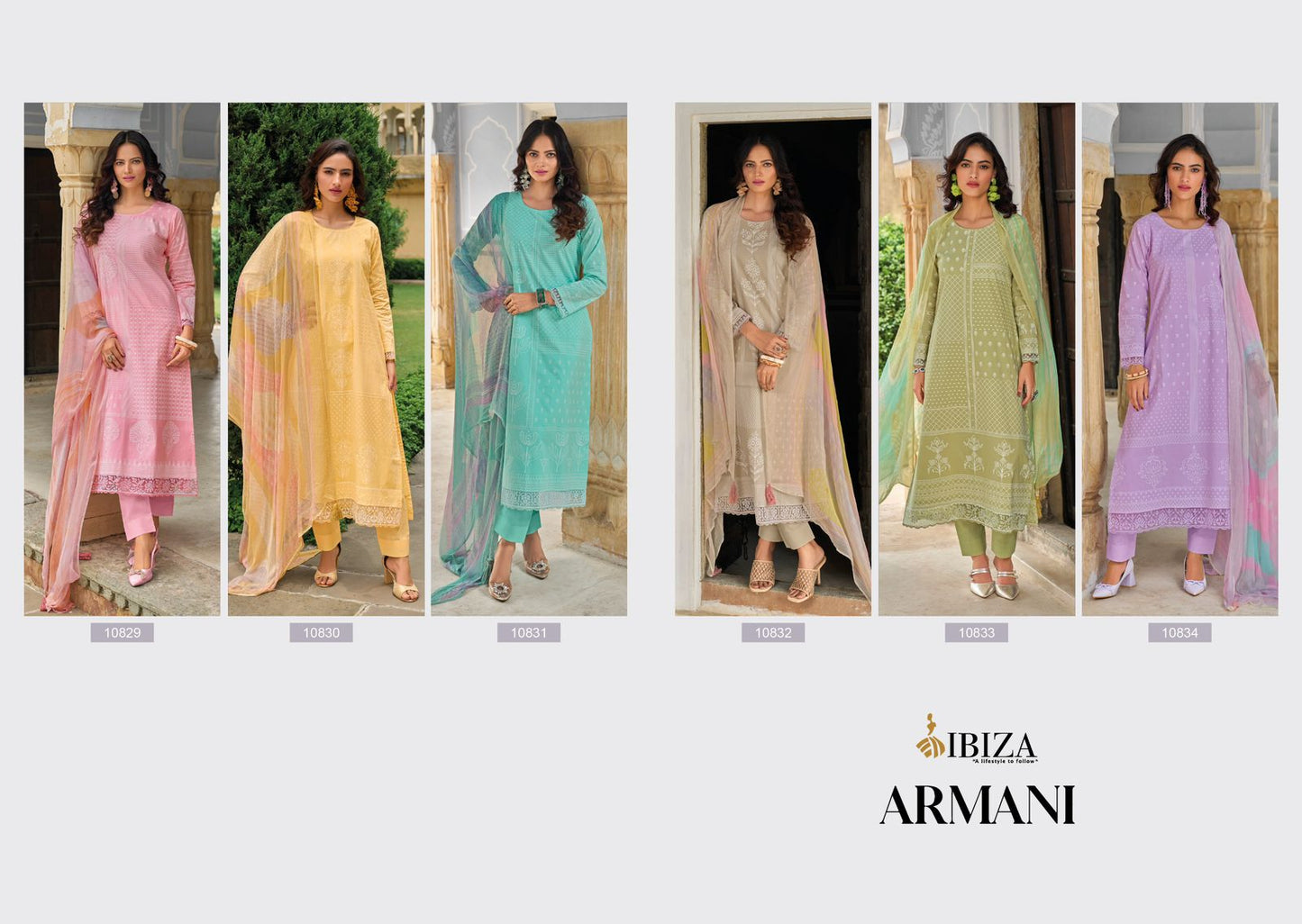 Armani Ibiza Lawn Cotton Pant Style Suits