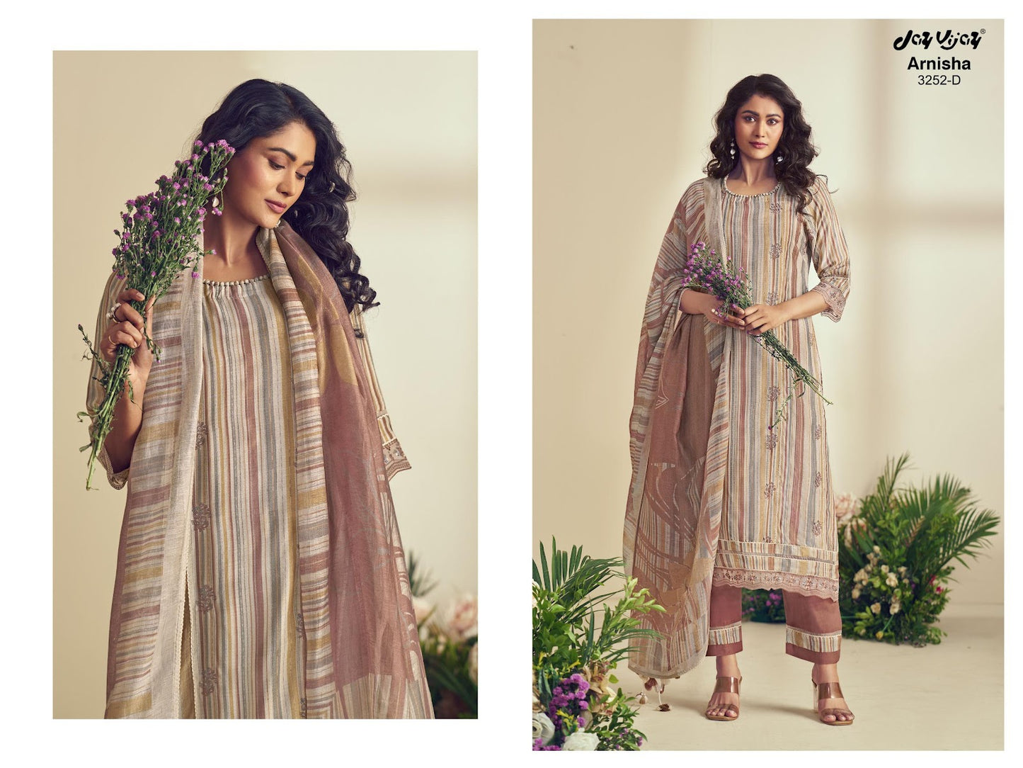 Arnisha Jay Vijay Pure Bemberg Pant Style Suits Wholesale Price