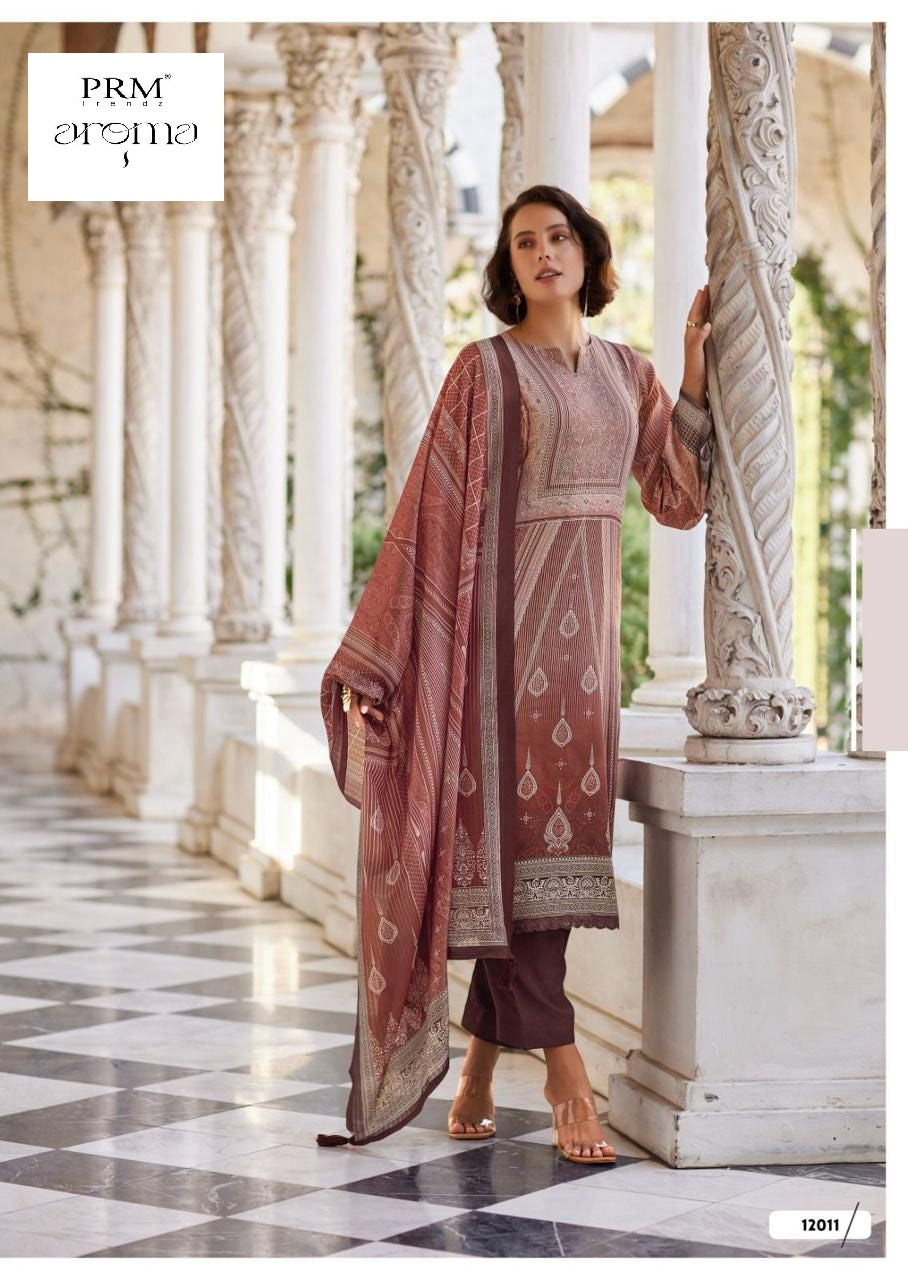 Aroma Prm Trendz Jam Cotton Pant Style Suits Wholesale Rate