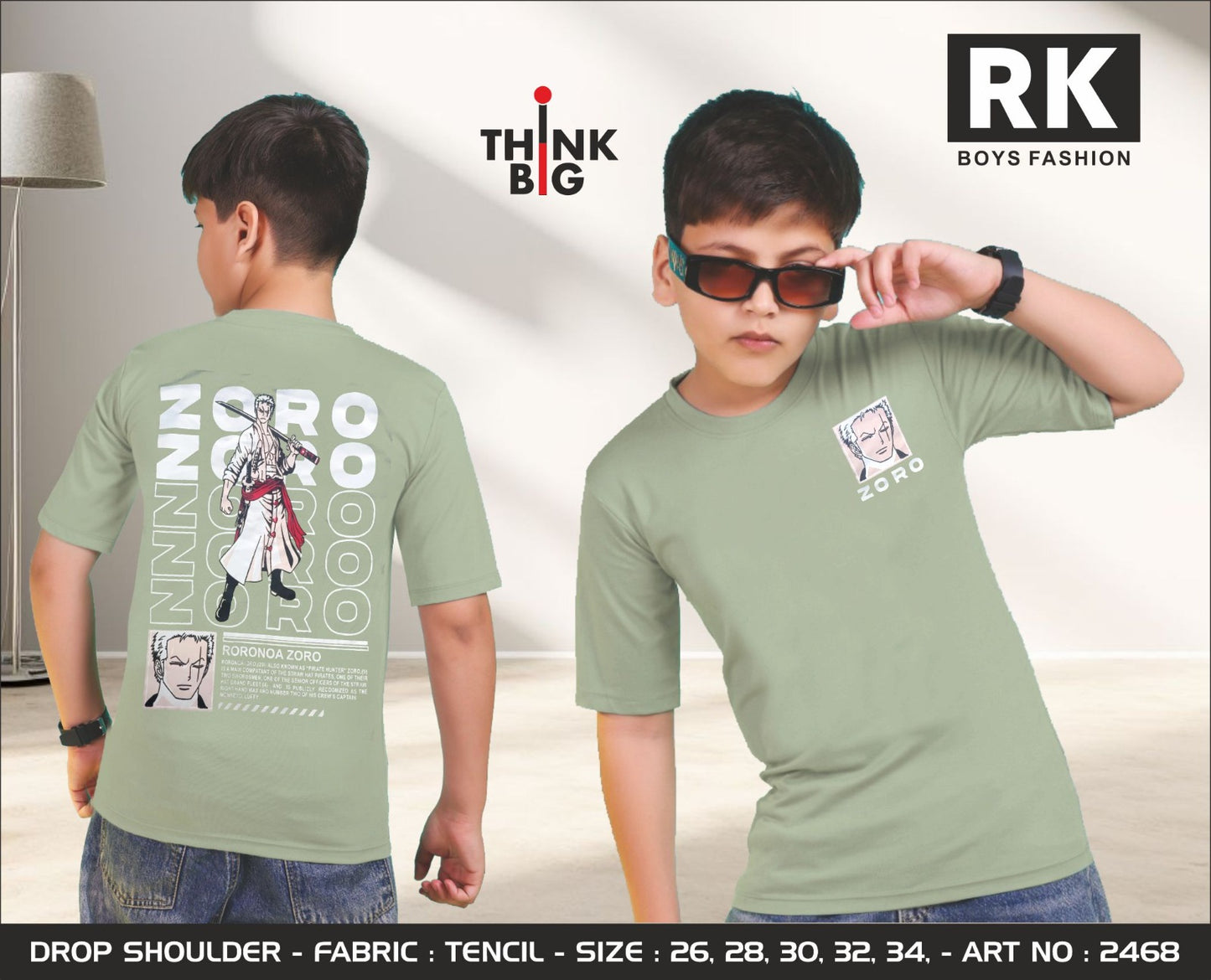 Art No 2468 Rk Tencil Lycra Boys Tshirt Wholesaler Ahmedabad
